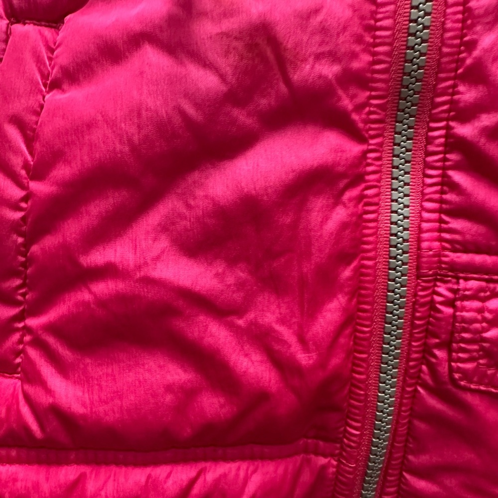 Oilily girls pink hooded puffer vest L/XL - Picture 2 of 6